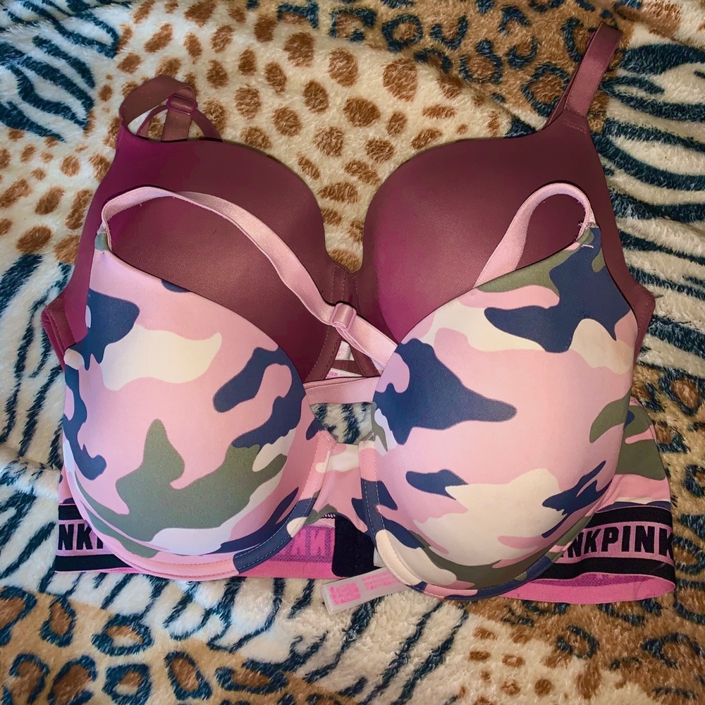 Set of Two PINK by Victoria Secret 36DD bras.
